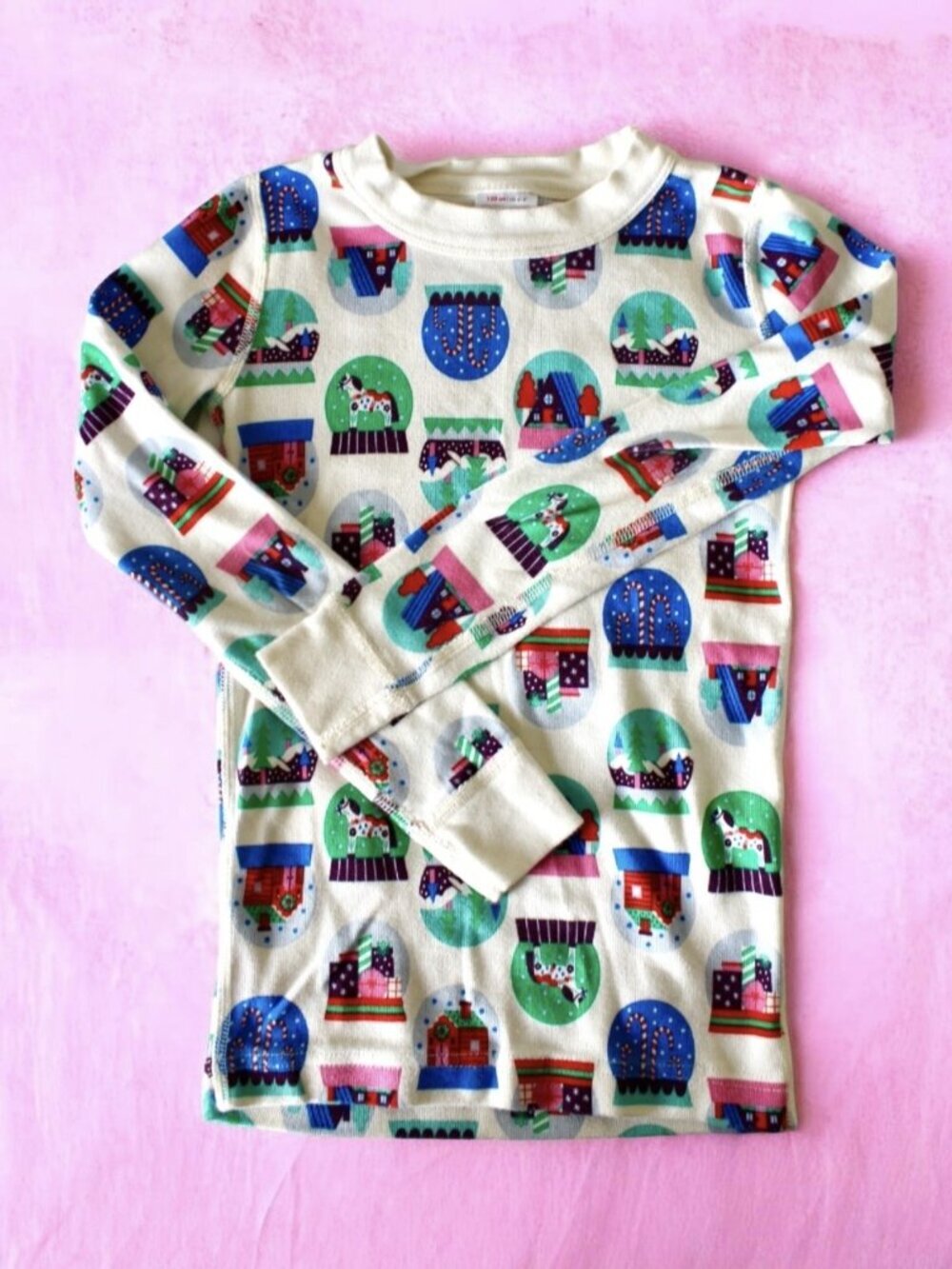 Hanna Andersson HannaJams Snow Globe Organic Cotton Pajamas 6/7